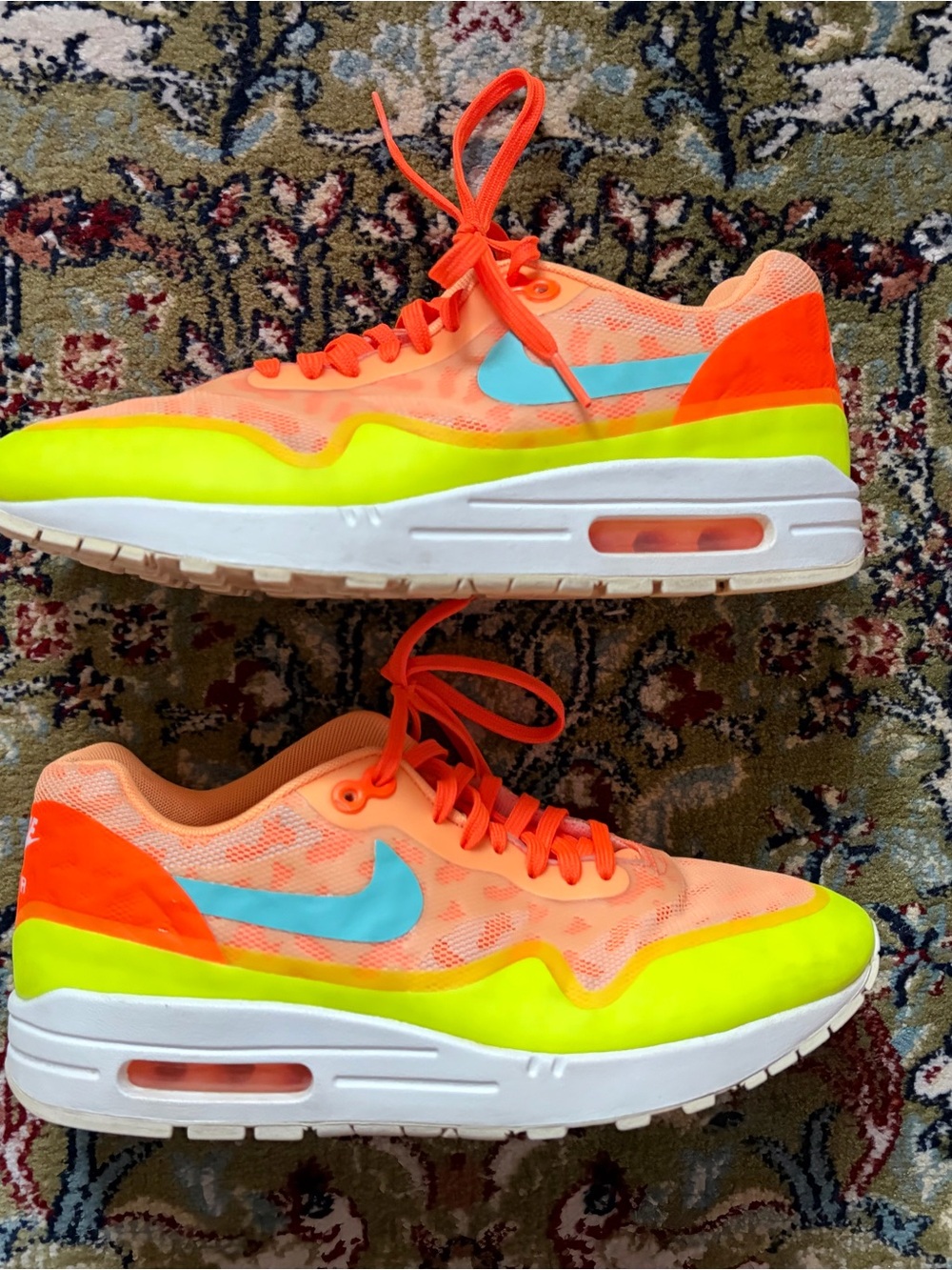 Nike Women’s Air Max Neon Orange & Yellow Running Shoes